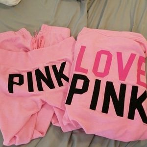Pink victoria secret set